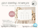 TEMPLETT wedding signs Simple wedding Table Plan sign template, Wedding Seating Chart Template, Printable Seating Chart Wedding, Chart Sign Poster4