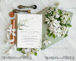 TEMPLETT bridal shower Sage Green bridal shower invitation template, Instant download Greenery bridal shower Invites, Modern Garden bridal shower Invitations Set Printable4