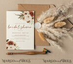 TEMPLETT bridal shower Pampas bridal shower invitation template,Instant download Greenery bridal shower Invites, Modern Garden bridal Invites Printable Wboho104