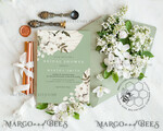 TEMPLETT bridal shower Sage Green bridal shower invitation template,Instant download Greenery bridal shower Invites, Elegant Garden bridal  Invites Printable WSpr34