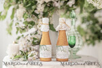 TEMPLETT bridal shower Sage Green bridal shower Champagne Bottle Labels template, Instant download Greenery bridal shower Favors Tags, Garden favor Tag Diy WSpr14
