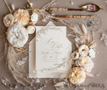 TEMPLETT save the date Boho save the date card template, Elegant Instant download save the date card, Rustic Cards Set Printable, Fine art Save Our Date4
