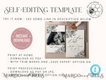 TEMPLETT save the date Boho save the date card template, Elegant Instant download save the date card, Rustic Cards Set Printable, Fine art Save Our Date6