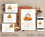 TEMPLETT baby shower Editable Fall Baby Shower Invitation Template Little boo is almost due Diapper Raffle Books Instant Download Invite Gender Neutral halloween10