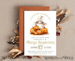 TEMPLETT baby shower Editable Fall Baby Shower Invitation Template Little boo is almost due Diapper Raffle Books Instant Download Invite Gender Neutral halloween10