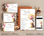TEMPLETT baby shower Winnie Pooh Girl Baby Shower Invitation Digital Template Fall Set We can bearly wait, Diaper Raffle Books Instant Download Printable Invite10