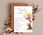 TEMPLETT baby shower Winnie Pooh Girl Baby Shower Invitation Digital Template Fall Set We can bearly wait, Diaper Raffle Books Instant Download Printable Invite10