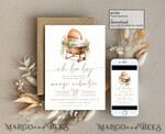 TEMPLETT baby shower Stroller Baby Gender Neutral Shower Invitation Template Oh baby Diapper Raffle Books Arch Instant Download Flowers Basket editable invite10