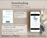 TEMPLETT baby shower Crib Baby Boy Shower Invitation Template Set Oh baby it\'s a boy crib Diapper Raffle Books Arch Instant Download Dusty Blue editable invite10