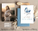 TEMPLETT baby shower Crib Baby Boy Shower Invitation Template Set Oh baby it\'s a boy crib Diapper Raffle Books Arch Instant Download Dusty Blue editable invite10