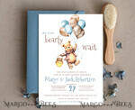 TEMPLETT baby shower Winnie Pooh Balloons Baby Shower Invitation Digital Template Hunny We can bearly wait Diaper Raffle Books Instant Download Printable Invite10
