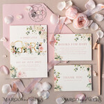 TEMPLETT baby shower Floral Baby Shower InvitationTemplate, Instant Download Printable Invites Home Printing, Simple modern baby shower  Card Set8