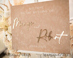TISCHPLÄNE UND WILLKOMMENSCHILDER FÜR HOCHZEITEN Plexi Gold / Samt Luxus Velours beige Hochzeits Willkommensschild, goldene Hochzeitsdekoration, personalisiertes Hochzeitsschild, Hochzeitsgeschenk, Willkommen Hochzeitsboard BpPXSet10