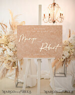 TISCHPLÄNE UND WILLKOMMENSCHILDER FÜR HOCHZEITEN Plexi Gold / Samt Luxus Velours beige Hochzeits Willkommensschild, goldene Hochzeitsdekoration, personalisiertes Hochzeitsschild, Hochzeitsgeschenk, Willkommen Hochzeitsboard BpPXSet10