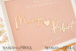 TABLE PLANS AND WEDDING WELCOME SIGNS plexi gold / velvet Blush and Gold Modern Acrylic wedding welcome sign, 3d Elegant wedding welcome signs - Wedding Reception Decor, Wedding Table Plan in White Frame, Wedding Decoration with golden letters - Reception Signage - Custom Ceremony Sign BpPXSet10