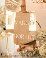 TABLE PLANS AND WEDDING WELCOME SIGNS plexi gold / velvet Luxury golden mirror Wedding Welcome Sign, Golden Wedding Decor, Personalised Wedding Sign, Wedding Gift, Welcome Wedding Board BpPXSet20