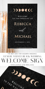 TABLE PLANS AND WEDDING WELCOME SIGNS plexi gold / velvet Luxury Velvet black Wedding Welcome Sign, Golden Wedding Decor, Personalised Wedding Sign, Wedding Gift, Welcome Wedding Board 14