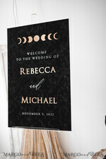 TABLE PLANS AND WEDDING WELCOME SIGNS plexi gold / velvet Luxury Velvet black Wedding Welcome Sign, Golden Wedding Decor, Personalised Wedding Sign, Wedding Gift, Welcome Wedding Board 14