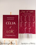 TABLE PLANS AND WEDDING WELCOME SIGNS plexi gold / velvet Burgundy Wedding Welcome Sign, Luxury Velvet Maroon Wedding Welcome Sign, Golden Wedding Decor, Personalised Boho Wedding Sign, Wedding Reception Set, Indian Welcome Wedding Board21