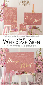 TABLE PLANS AND WEDDING WELCOME SIGNS plexi gold / velvet Luxury Velvet blush pink Wedding Welcome Sign, Golden Wedding Decor, Personalised Wedding Sign, Wedding Gift, Welcome Wedding Board BpPXSet15
