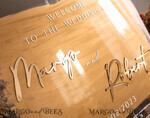 TABLE PLANS AND WEDDING WELCOME SIGNS plexi gold / velvet Luxury Clear and Gold Wedding Welcome Sign, Golden Wedding Decor, Personalised Wedding Sign, Wedding Board, Welcome Wedding Board 25