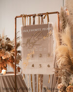 TABLE PLANS AND WEDDING WELCOME SIGNS plexi gold / velvet Elegant Clear wedding Set acrylic Find your seat , Personalized Wedding Ombre Beige Table Plan, acrylic clear Tan transparent and Gold Modern clear transparent Seating Chart, 3d Elegant Find Your Seat - Seating Plan , Golden Luxury Wedding Table Plan, Wedding Decoration with golden letters - Golden Reception Signage - Custom Tan Ceremony Sign31