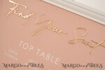 TABLE PLANS AND WEDDING WELCOME SIGNS plexi gold / velvet Blush and Gold Modern Acrylic Seating Chart, 3d Elegant Find Your Seat - Seating Plan , Wedding Table Plan in White Frame, Wedding Decoration with golden letters - Reception Signage - Custom Ceremony Sign BpPXSet15