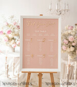 TABLE PLANS AND WEDDING WELCOME SIGNS plexi gold / velvet Blush and Gold Modern Acrylic Seating Chart, 3d Elegant Find Your Seat - Seating Plan , Wedding Table Plan in White Frame, Wedding Decoration with golden letters - Reception Signage - Custom Ceremony Sign BpPXSet15