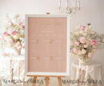 TABLE PLANS AND WEDDING WELCOME SIGNS plexi gold / velvet Blush and Gold Modern Acrylic Seating Chart, 3d Elegant Find Your Seat - Seating Plan , Wedding Table Plan in White Frame, Wedding Decoration with golden letters - Reception Signage - Custom Ceremony Sign BpPXSet15