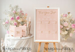 TABLE PLANS AND WEDDING WELCOME SIGNS plexi gold / velvet Blush and Gold Modern Acrylic Seating Chart, 3d Elegant Find Your Seat - Seating Plan , Wedding Table Plan in White Frame, Wedding Decoration with golden letters - Reception Signage - Custom Ceremony Sign BpPXSet15