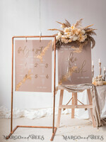 TABLE PLANS AND WEDDING WELCOME SIGNS plexi gold / velvet Elegant Clear wedding Set acrylic Find your seat , Personalized Wedding Beige Table Plan, acrylic clear Tan transparent and Gold Modern clear transparent Seating Chart, 3d Elegant Find Your Seat - Seating Plan , Golden Luxury Wedding Table Plan, Wedding Decoration with golden letters - Golden Reception Signage - Custom Tan Ceremony Sign16