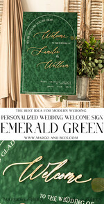 TABLE PLANS AND WEDDING WELCOME SIGNS plexi gold / velvet Luxury Velvet Green Wedding Welcome Sign, Golden Wedding Decor, Personalised Wedding Sign, Wedding Gift, Welcome Wedding Board, GV9