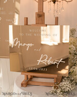 TABLE PLANS AND WEDDING WELCOME SIGNS plexi gold / velvet Golden Mirror Wedding Welcome Sign, Golden Wedding Decor, Personalised Wedding Sign, Wedding Gift, Welcome Wedding Board BpPXSet27
