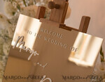 TABLE PLANS AND WEDDING WELCOME SIGNS plexi gold / velvet Golden Mirror Wedding Welcome Sign, Golden Wedding Decor, Personalised Wedding Sign, Wedding Gift, Welcome Wedding Board BpPXSet27
