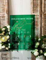 TABLE PLANS AND WEDDING WELCOME SIGNS plexi gold / velvet Emerald Green Plexi and Gold Modern velvet Seating Chart, 3d Elegant Find Your Seat - Seating Plan , Luxury Wedding Table Plan, Greenery Wedding Decoration19