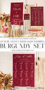 TABLE PLANS AND WEDDING WELCOME SIGNS plexi gold / velvet Burgundy Wedding Table Plan, Maroon velvet and Gold Modern Seating Chart, 3d Elegant Find Your Seat Seating Plan , Luxury Wedding Table Plan, Wedding Decoration with golden letters Marsala Golden Reception Signage Red Custom Ceremony Sign24