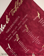 TABLE PLANS AND WEDDING WELCOME SIGNS plexi gold / velvet Burgundy Wedding Table Plan, Maroon velvet and Gold Modern Seating Chart, 3d Elegant Find Your Seat Seating Plan , Luxury Wedding Table Plan, Wedding Decoration with golden letters Marsala Golden Reception Signage Red Custom Ceremony Sign24