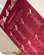 TABLE PLANS AND WEDDING WELCOME SIGNS plexi gold / velvet Burgundy Wedding Table Plan, Maroon velvet and Gold Modern Seating Chart, 3d Elegant Find Your Seat Seating Plan , Luxury Wedding Table Plan, Wedding Decoration with golden letters Marsala Golden Reception Signage Red Custom Ceremony Sign24