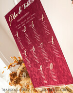 TABLE PLANS AND WEDDING WELCOME SIGNS plexi gold / velvet Burgundy Wedding Table Plan, Maroon velvet and Gold Modern Seating Chart, 3d Elegant Find Your Seat Seating Plan , Luxury Wedding Table Plan, Wedding Decoration with golden letters Marsala Golden Reception Signage Red Custom Ceremony Sign24