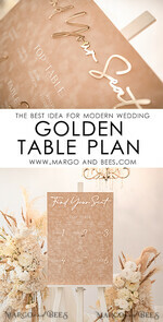 TISCHPLÄNE UND WILLKOMMENSCHILDER FÜR HOCHZEITEN Plexi Gold / Samt beigefarbenes Samt- und Goldmodernes Samt-Sitzplan, 3D Elegantes Finde Deinen Platz - Sitzplan, Luxuriöser Hochzeits-Tischplan, Hochzeitsdekoration mit goldenen Buchstaben - Goldenes Empfangsschild - Individuelles Zeremonieschild11