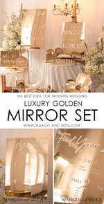TABLE PLANS AND WEDDING WELCOME SIGNS plexi gold / velvet Gold Mirror Seating Chart Sign, 3d Elegant Find Your Seat - Seating Plan, Luxury Wedding Table Plan, Mirror Wedding Decoration - Golden Reception Signage - Custom Ceremony Sign28