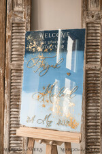 TABLE PLANS AND WEDDING WELCOME SIGNS plexi gold / velvet Acrylic dusty blue & Gold Wedding Welcome Sign, Painted Acrylic & gold Wedding Welcome Sign, Royal Blue Ombre Gold Plexi Wedding Welcome Sign,  Luxury Wedding Wedding Welcome Sign, Greece Beach Wedding Signage Golden mirror Wedding Welcome Sign8
