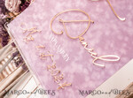 TISCHPLÄNE UND WILLKOMMENSCHILDER FÜR HOCHZEITEN Plexi Gold / Samt Samt-Mauve Hochzeits-Willkommensschild, Staubige Rose Goldene Hochzeitsdekoration, Personalisierter Hochzeitsbeschilderung, Lila Willkommenshochzeitsboard MvS18