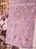 TISCHPLÄNE UND WILLKOMMENSCHILDER FÜR HOCHZEITEN Plexi Gold / Samt Mauve Samt & Gold Modernes Samt Sitzplan, Lila 3D Elegantes Finde deinen Platz, Staubige Rose Sitzplan, Flieder Luxus Hochzeits Tischplan, Hochzeitsdekoration mit goldenen Buchstaben17