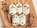 HOCHZEITSGESCHENKE Hochzeits-Sojawachstablette Danke Geschenkgutschein Soja Duftwachs Tablet Geschenke mit Kaffeebohnen, Boho Hochzeits-Lufterfrischer, Duftende Dankeschön Dekoration, Babyshower Geschenkgutschein, Hochzeitsgeschenk Idee4