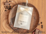 HOCHZEITSGESCHENKE Hochzeits-Sojawachstablette Danke Geschenkgutschein Soja Duftwachs Tablet Geschenke mit Kaffeebohnen, Boho Hochzeits-Lufterfrischer, Duftende Dankeschön Dekoration, Babyshower Geschenkgutschein, Hochzeitsgeschenk Idee4
