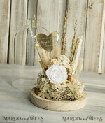 NEWLY WEDS COUPLE GIFTS Geldgeschenk zur Hochzeit  Geschenkschachtel für Geld Geldgeschenk zur Hochzeit mit Strauß aus Trockenblumen personalisiert4