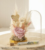 NEWLY WEDS COUPLE GIFTS Geldgeschenk zur Hochzeit  Geschenkschachtel für Geld Geldgeschenk zur Hochzeit mit Strauß aus Trockenblumen personalisiert23