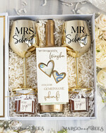 FRISCH VERHEIRATETES PAAR GESCHENKE Geldgeschenk zur Hochzeit Geschenkschachtel für Geld Geldgeschenk zur Hochzeit mit Strauß aus Trockenblumen personalisiert6