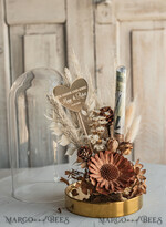 NEWLY WEDS COUPLE GIFTS Geldgeschenk zur Hochzeit  Geschenkschachtel für Geld Geldgeschenk zur Hochzeit mit Strauß aus Trockenblumen personalisiert10